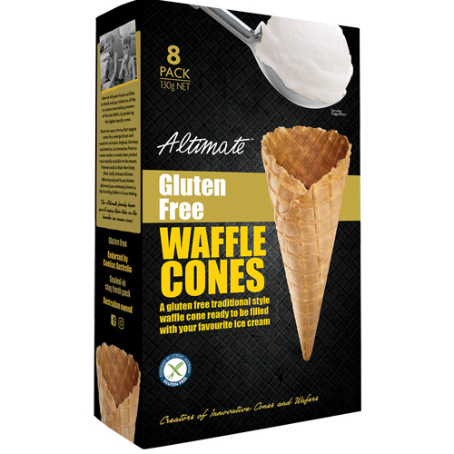 Gluten Free Medium Waffle Cones 8pk