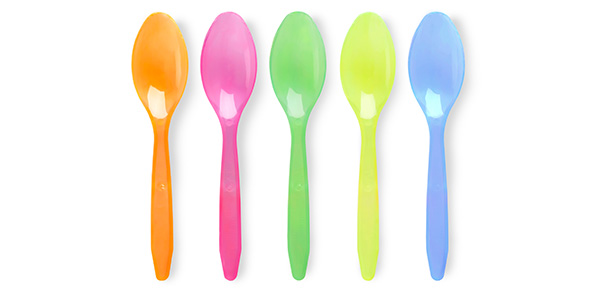 Yum Bio Spoons Long Multi Coloured